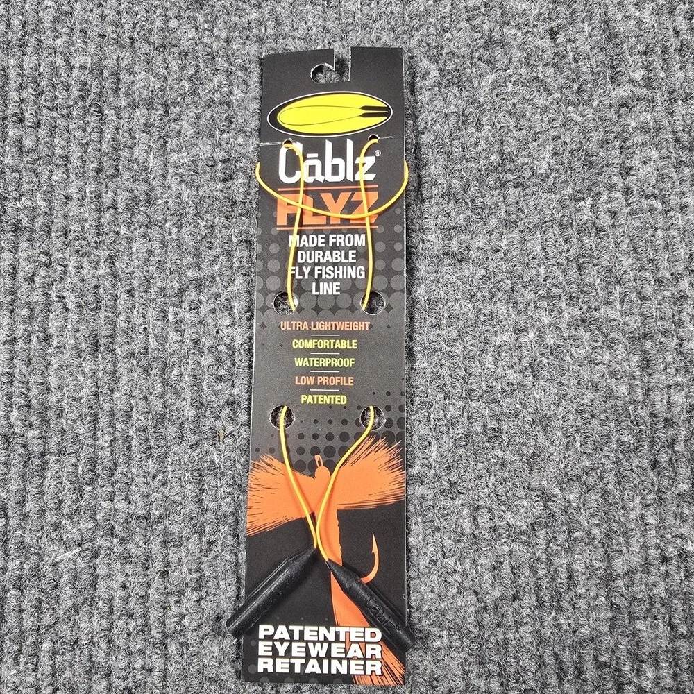 Cablz Flyz Eyewear Retainer Strap Orange Waterproof Lightweight Fishing Outdoors